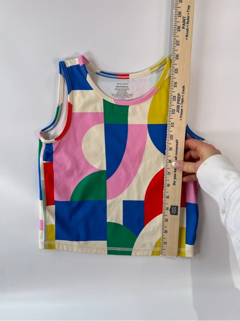 Hanna Andersson Girls Swim Tank Geometric Print Multicolor Size 12